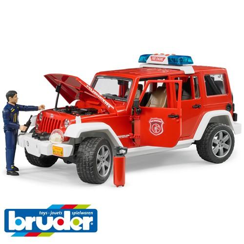 Bruder ブルーダー Jeep  Rubicon 消防カスタム フィギュア付き 4歳 02528 ジープ 入園 入学の画像