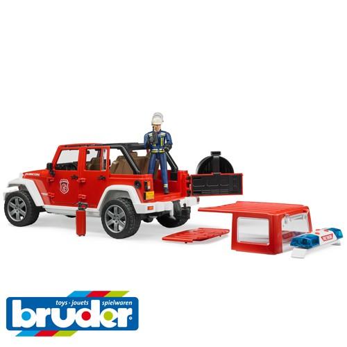 Bruder ブルーダー Jeep  Rubicon 消防カスタム フィギュア付き 4歳 02528 ジープ 入園 入学の画像