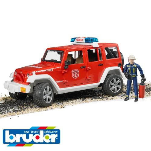 Bruder ブルーダー Jeep  Rubicon 消防カスタム フィギュア付き 4歳 02528 ジープ 入園 入学の画像