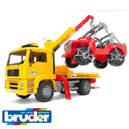 Bruder ブルーダー 車 MAN レッカークレーン&クロスカントリー 3歳