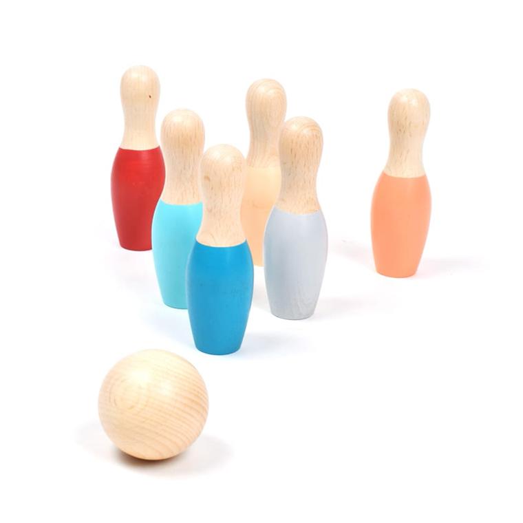 木のおもちゃ TOY CREOトイクレオ ウッデン キッズボウリングセット