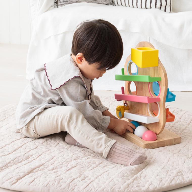 ＼カラーが選べる／木のおもちゃ 知育玩具｜Edute baby&kids エデュテ｜TREEスロープ ツリースロープ｜1歳半 出産祝い 誕生日 おもちゃの画像