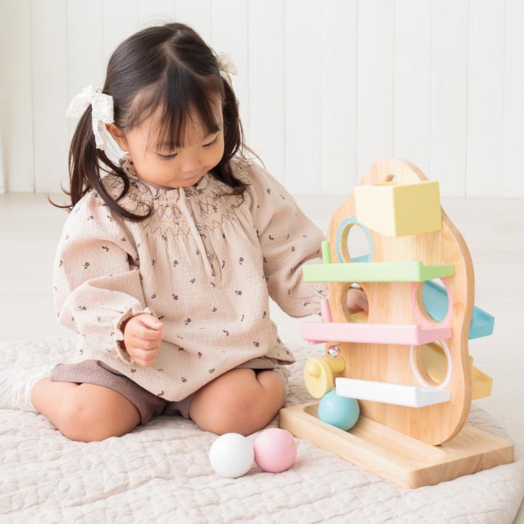 ＼カラーが選べる／木のおもちゃ 知育玩具｜Edute baby&kids エデュテ｜TREEスロープ ツリースロープ｜1歳半 出産祝い 誕生日 おもちゃの画像