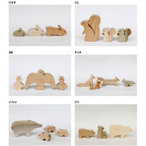 オークヴィレッジ Oak Village 白木 無塗装の木のおもちゃ 森のどうぶつみき 1歳 おもちゃ 知育玩具 入園 入学の画像
