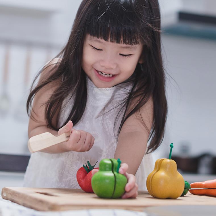 プラントイ（PLANTOYS） 木のおもちゃ ワンキー フルーツ&ベジタブル
