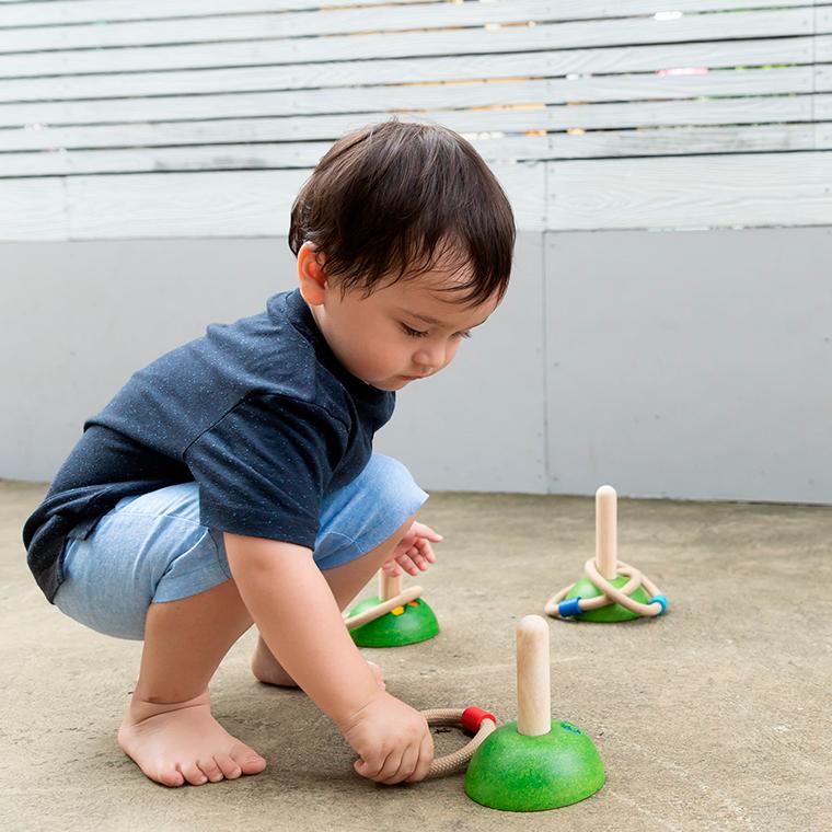 プラントイ（PLANTOYS） 木のおもちゃ 輪投げ マッチング 知育玩具