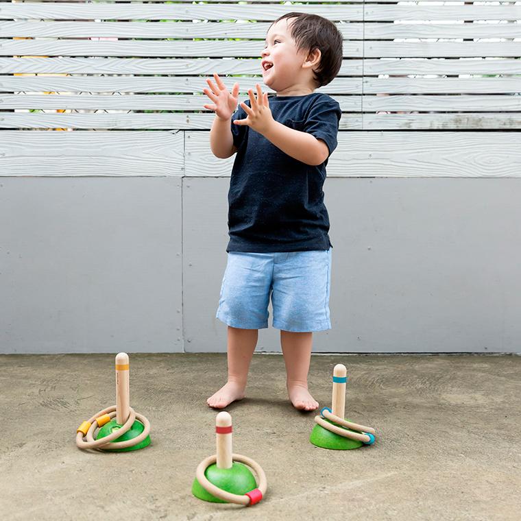 プラントイ（PLANTOYS） 木のおもちゃ 輪投げ マッチング 知育玩具
