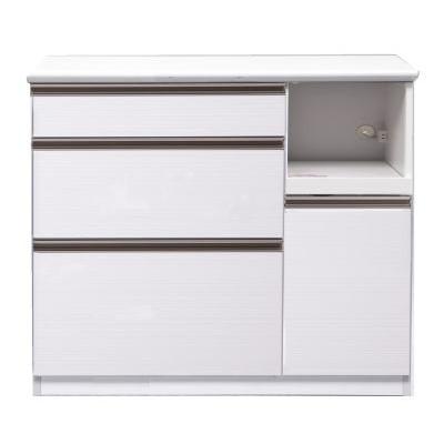 キッチンカウンター コト 幅120cm オープン レンジ台 ホワイト 白