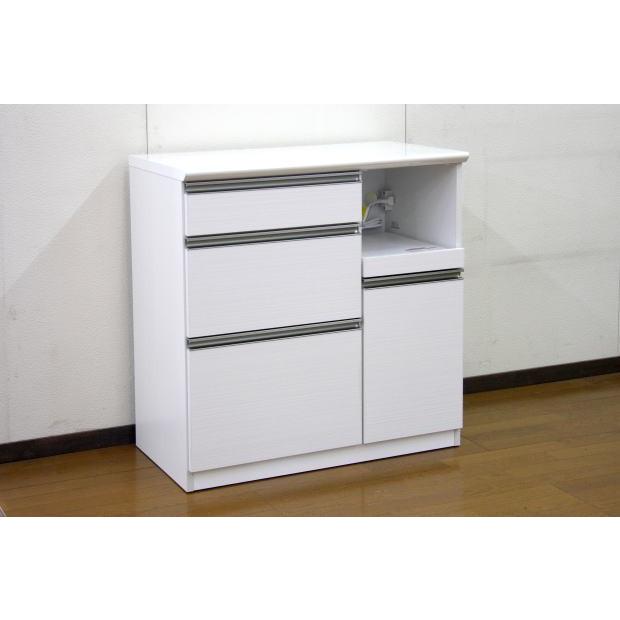 キッチンカウンター コト 幅120cm オープン レンジ台 ホワイト 白