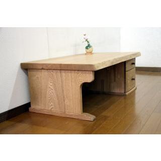 文机 ローデスク パソコンデスク クローバー 幅105cm 手作り リビング