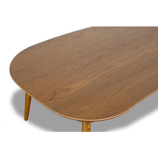こたつ 家具調こたつ コタツ ラスモ Rasmo ウォールナット 幅120cm リビング 豆型 かわいい カジュアル 国産 日本製の画像