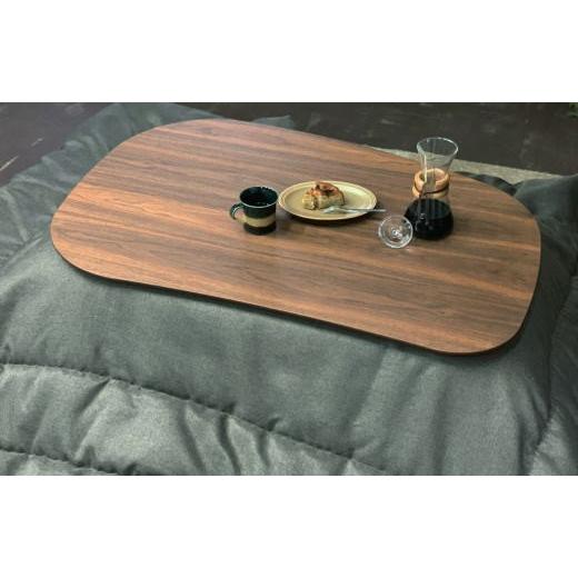 こたつ 家具調こたつ コタツ ラスモ Rasmo ウォールナット 幅120cm リビング 豆型 かわいい カジュアル 国産 日本製の画像