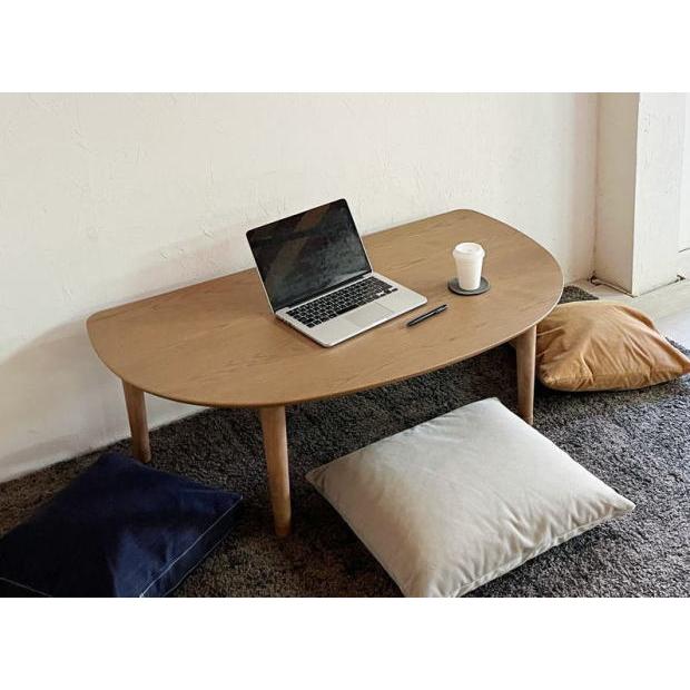 こたつ 家具調こたつ コタツ レノ reno 幅120cm 半円 変形 角丸 天然木
