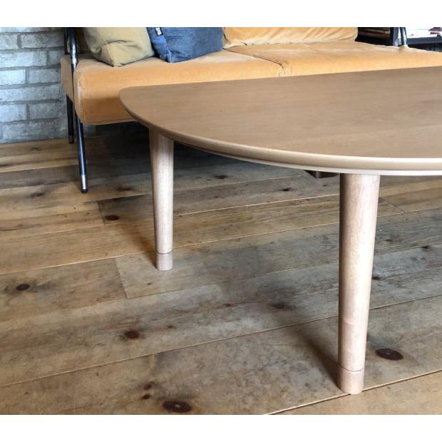 こたつ 家具調こたつ コタツ レノ reno 幅120cm 半円 変形 角丸 天然木