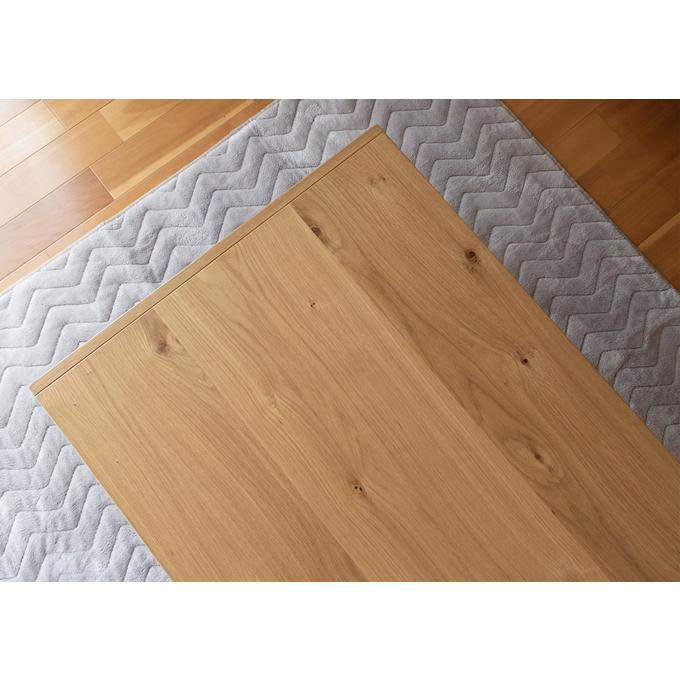 こたつ 家具調こたつ コタツ トリム 幅120cm 長方形 シンプル 天然木 オーク 節有り リビング ナチュラル ブラウン スマートの画像