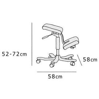 バランスチェア ウィング キャスター付き 椅子 VARIER ヴァリエール