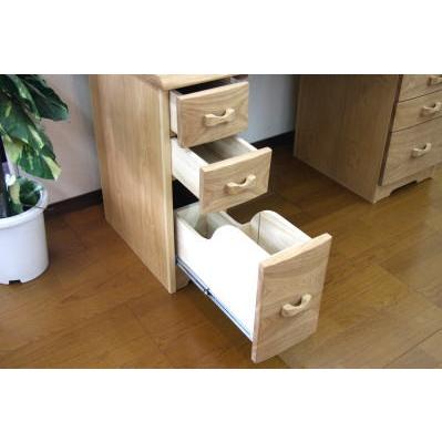 手作り家具 ワークデスク 幅135cm 学習机 パソコンデスク 天然木 タモ 無垢 両袖 引出し やすらぎ シンプル ナチュラル 国産 日本製 Workdesk Yasuragi135 木下家具 通販 Yahoo ショッピング