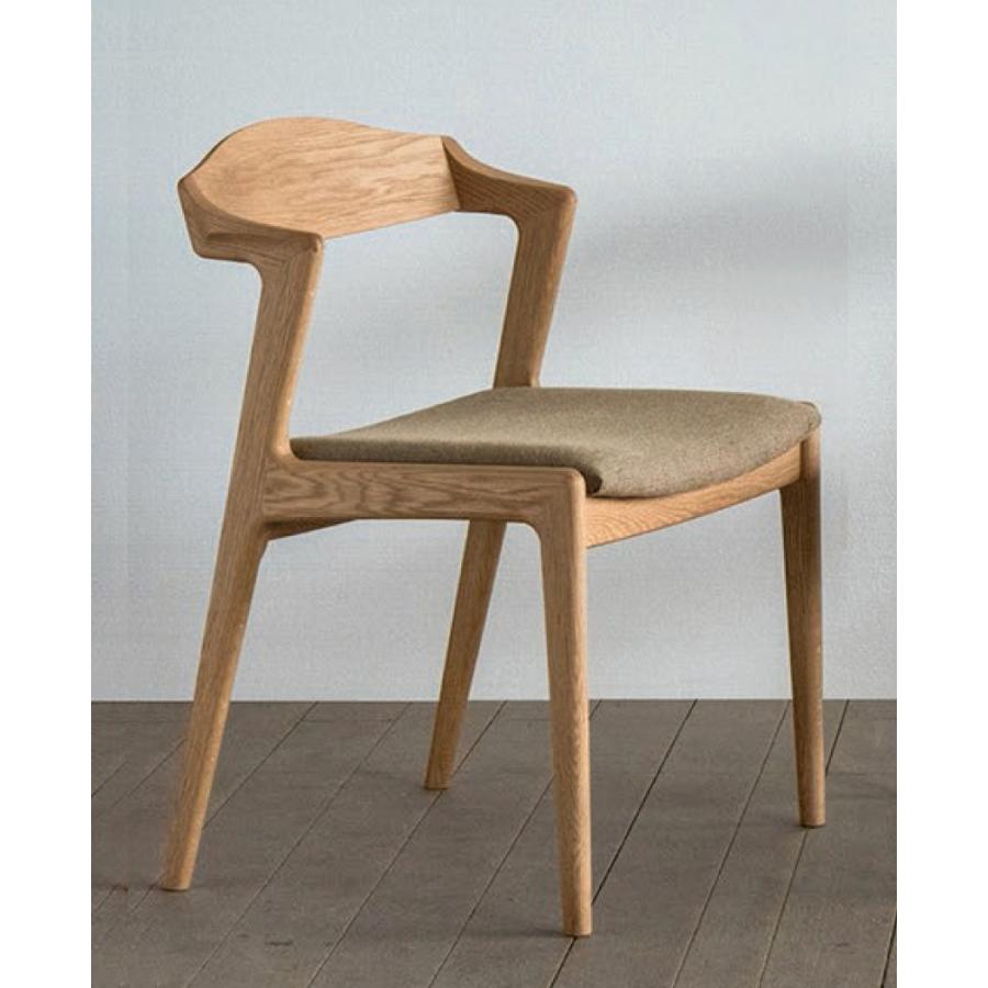 ダイニングチェア 椅子 イス ユナ セミアームチェア 受注生産 布張り 合皮 革張り 食堂 食卓 シンプル シャープ オイル仕上げ ウレタン塗装 国産 日本製 Yuna Armchair 木下家具 通販 Yahoo ショッピング