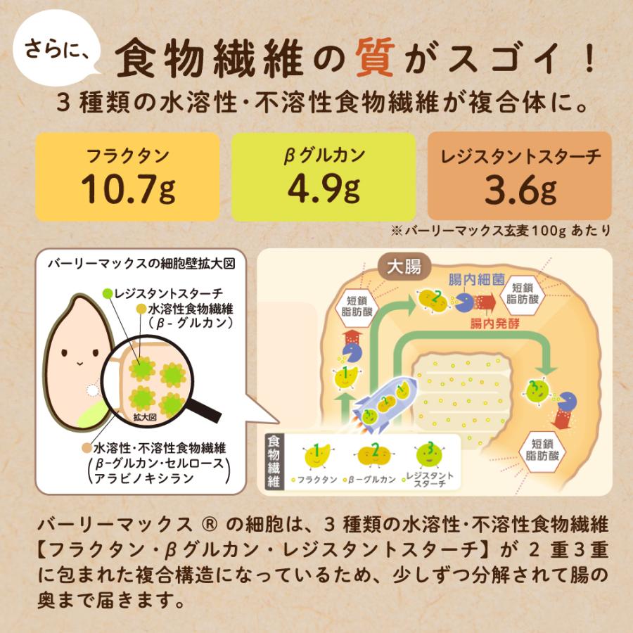 スーパー大麦 バーリーマックス 2kg もち麦 食物繊維がもち麦の2倍 レジスタントスターチ ハイレジ 大麦 玄麦 腸活 雑穀 LOHAStyle ロハスタイル｜kinousei｜06