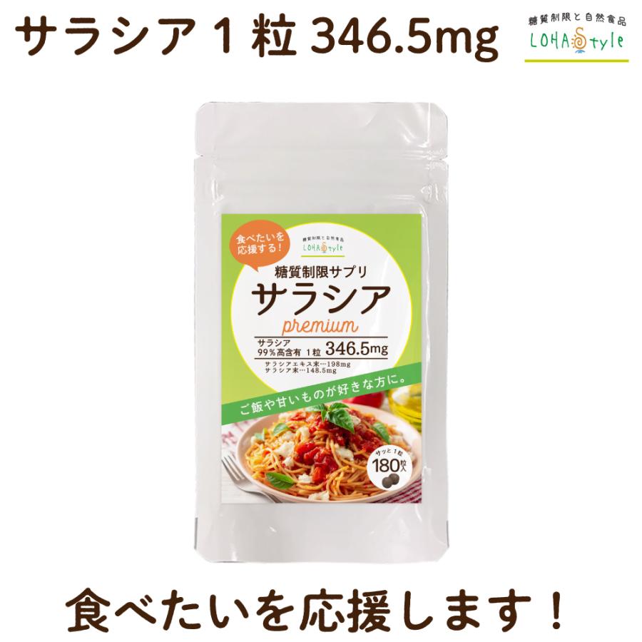 LOHAStyle（ロハスタイル） 糖質制限サプリ サラシアpremium 180粒