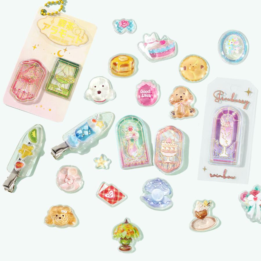 3月販売予定】 「きゅるるんシール(喫茶アラモード)6枚セット入り