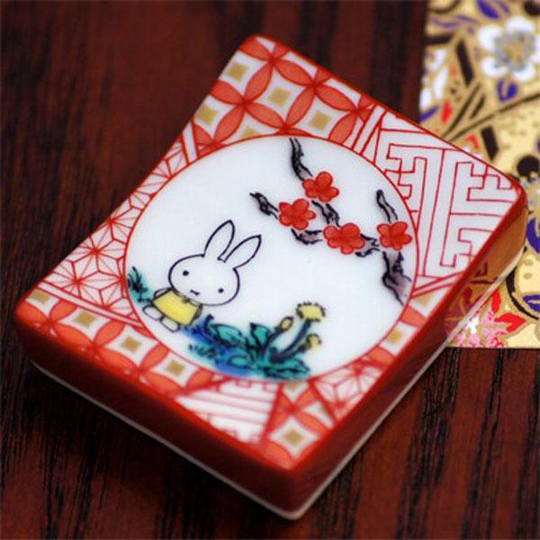 Miffy（ミッフィー） ミッフィー「九谷焼箸置き(全3種)」 : 金箔屋本舗