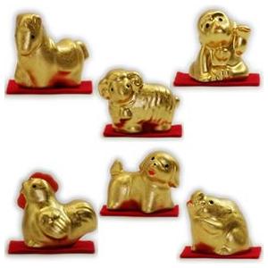 金箔貼 干支置物「金福干支(全12種)」 : 金箔屋本舗Gold-shop - 通販
