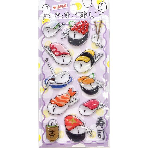 たまごあし「ぷっくりシール(6枚セット)」 : 金箔屋本舗Gold-shop