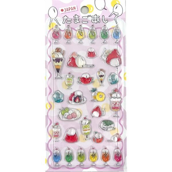 たまごあし「ぷっくりシール(6枚セット)」 : 金箔屋本舗Gold-shop