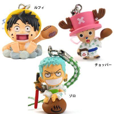 BANDAI ご当地ワンピース「温泉地限定 根付(全5種)(特価品