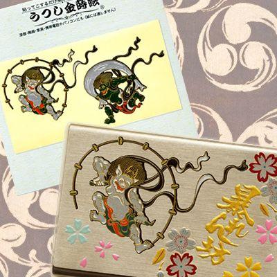 うつし蒔絵シール「風神・雷神／大」 : 金箔屋本舗Gold-shop - 通販