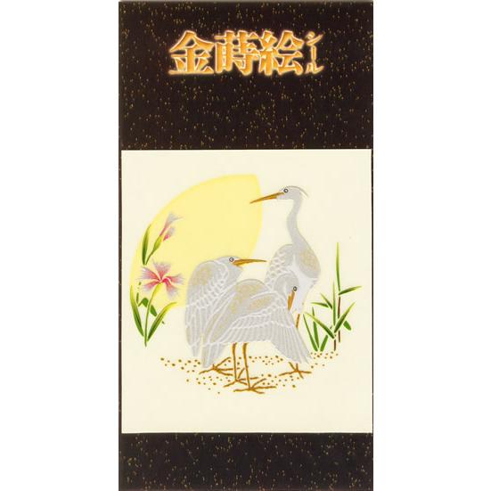 蒔絵シール「月と白鷺」 : 金箔屋本舗Gold-shop - 通販 - Yahoo
