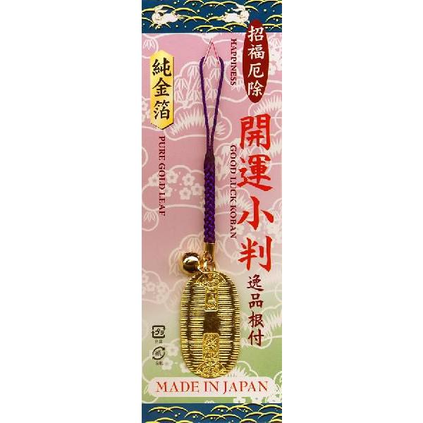 金箔貼り 開運小判根付ストラップ[全5色] : 金箔屋本舗Gold-shop
