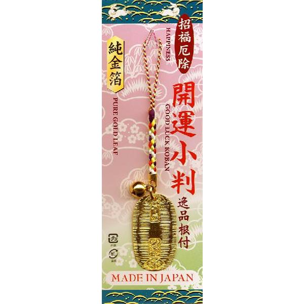金箔貼り 開運小判根付ストラップ[全5色] : 金箔屋本舗Gold-shop
