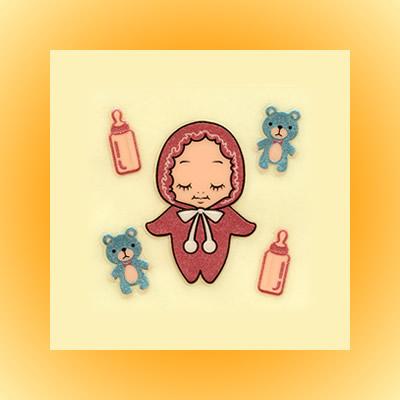 キユーピー QP共和国・蒔絵ステッカー「赤ちゃん」 : 金箔屋本舗Gold