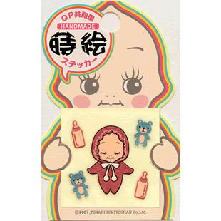 QPの絵画(直筆ステッカー) キユーピー QP共和国・蒔絵ステッカー「赤ちゃん」 : 金箔屋本舗Gold