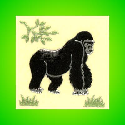 うつし金蒔絵「動物園の仲間たち／ゴリラ」 : 金箔屋本舗Gold-shop