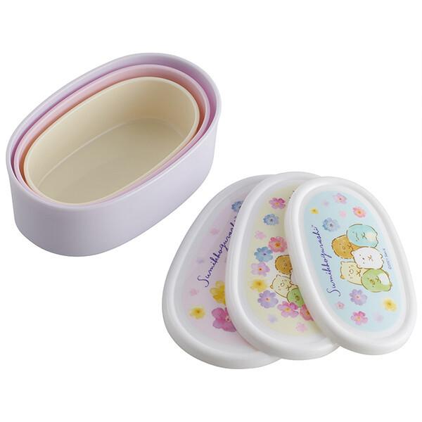 San-X（サンエックス） すみっコぐらし「抗菌食洗機対応シール容器 3P