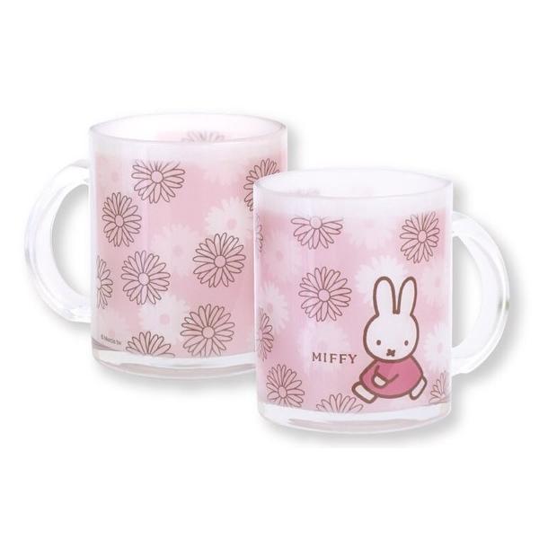 Miffy（ミッフィー） ミッフィー「ガラスマグ（フラワー・ピンク