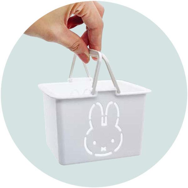 Miffy（ミッフィー） ミッフィー「ミニカラーバスケット(グレー