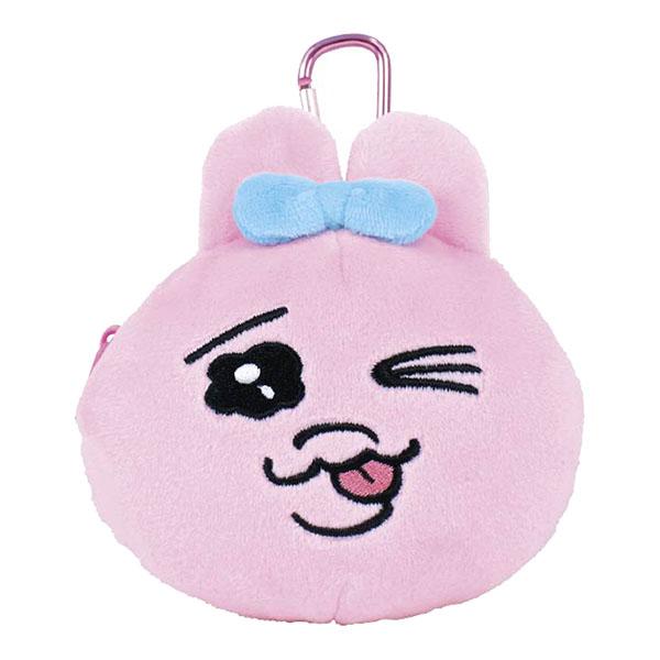 おぱんちゅうさぎ「カラビナ付きぬいぐるみファスナーマスコット(てへ