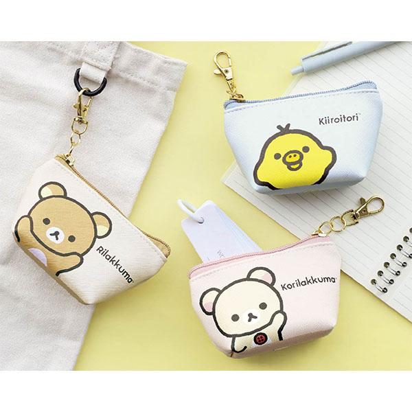 San-X リラックマ「三角ミニポーチ(キイロイトリ)」 : 金箔屋