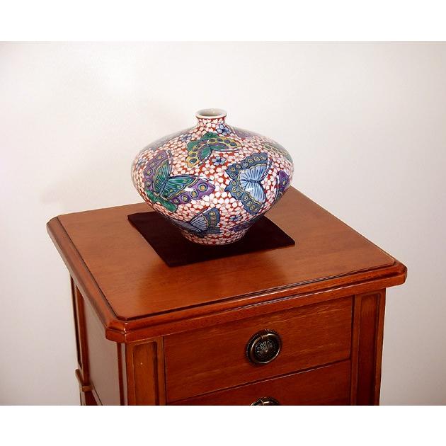 佐藤走波（六代）染錦牡丹文 花瓶 花入れ 有田焼の花瓶