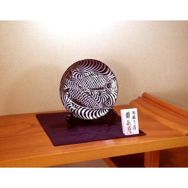 夫婦鯉の飾り絵皿