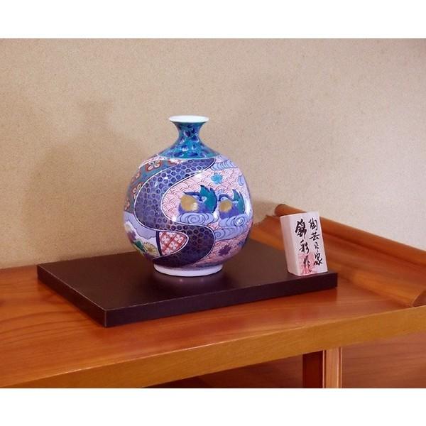 藤井錦彩　有田焼　花瓶　美術　アート　工芸　ろくろ　伝統工芸　錦彩　山水　染付 有田焼 染錦金彩鴛鴦花絵花瓶｜陶芸作家 藤井錦彩 作 : 有田焼 藤井錦