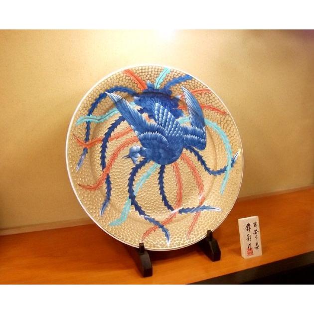 美術有田焼　染錦金彩鳳凰　大皿 美術有田焼 染錦金彩鳳凰 大皿