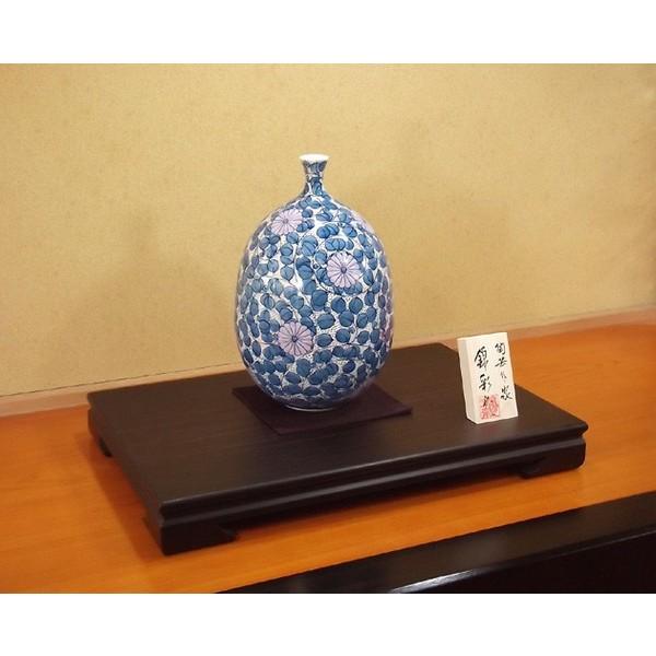 有田焼 染錦金彩菊唐草文様花瓶｜陶芸作家 藤井錦彩 作 有田焼