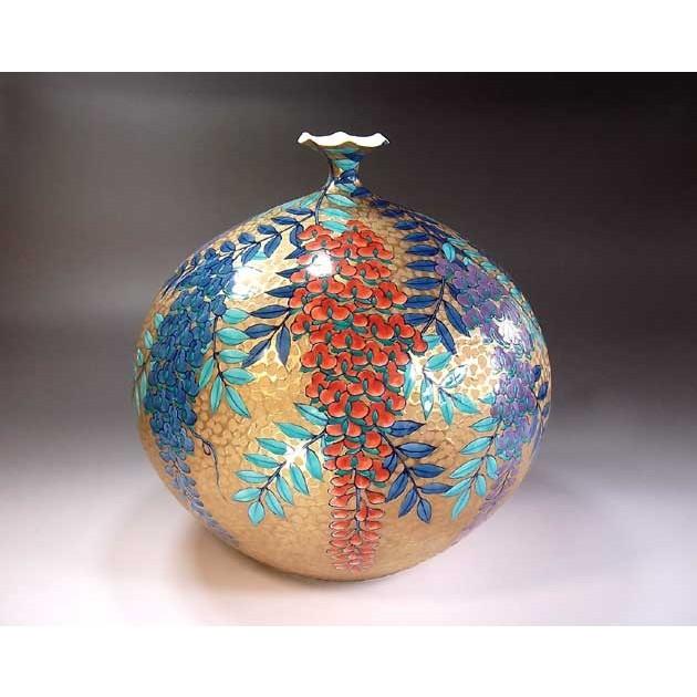 有田焼 黄金藤絵花瓶｜陶芸作家 藤井錦彩 作 : 有田焼 藤井錦彩窯