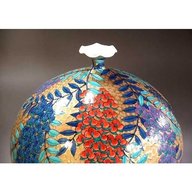 有田焼 黄金藤絵花瓶｜陶芸作家 藤井錦彩 作 : 有田焼 藤井錦彩窯