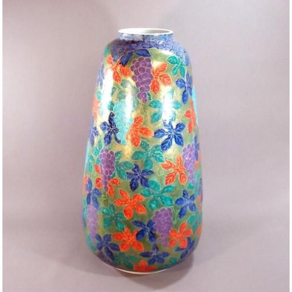 有田焼 金彩葡萄絵特大花瓶｜陶芸作家 藤井錦彩 作 有田焼・伝統工芸・